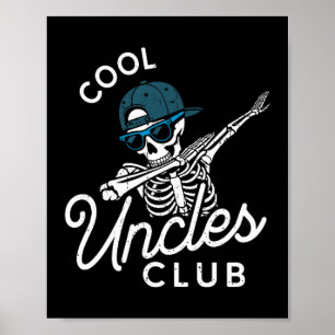 Affiche T-shirt du club des oncles cool drôles T-shirt onc
