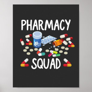 Affiche T-Shirt, équipe de pharmacie