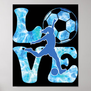 Affiche T Shirt Filles De Football Femmes Tout-Petit Adole