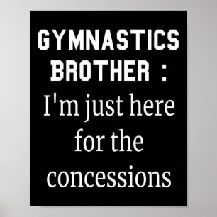 Affiche T-shirt frère de gymnastique Tee frère et soeur de