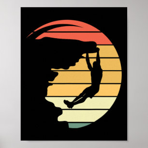 Affiche T Shirt Graphique d'Aventure d'Escalade de Roche 