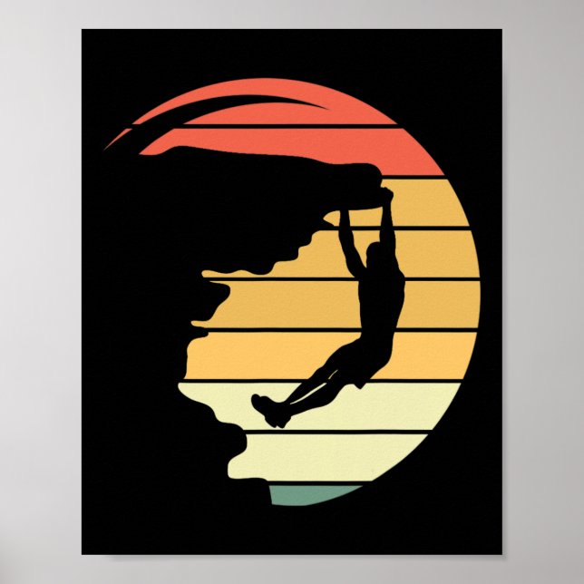 Affiche T Shirt Graphique d'Aventure d'Escalade de Roche  (Devant)