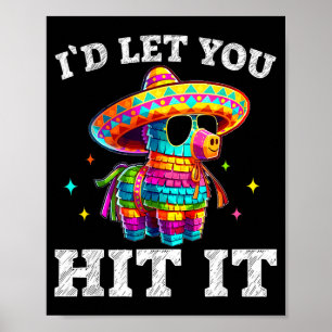 Affiche T-shirt homme femme pour laisser frapper la pinata
