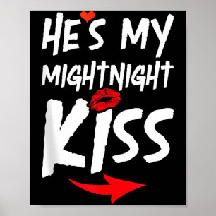 Affiche T-Shirt Homme Il est mon baiser de minuit Bonne an