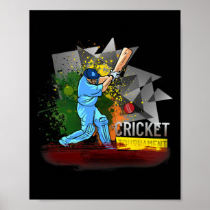 Affiche T Shirt Inde Cricket Équipe Nationale Fans Maillot