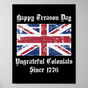 Affiche T-shirt Joyeux Jour de Trahison Colonies Ingrates