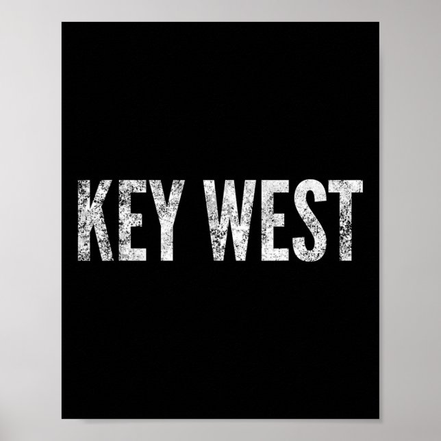 Affiche T-shirt Key West Floride Keys Plage Coucher de sol (Devant)
