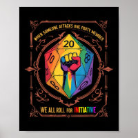 T-shirt Lgbt Dnd Quand Quelqu'un Attaque Un Membre