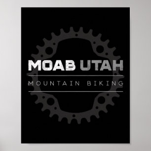 Affiche T-shirt Moab Utah VTT Mtb - Vintage Mtb