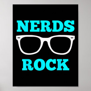 Affiche T-shirt Nerds Rock T-shirt drôle pour nerd Geek Ga