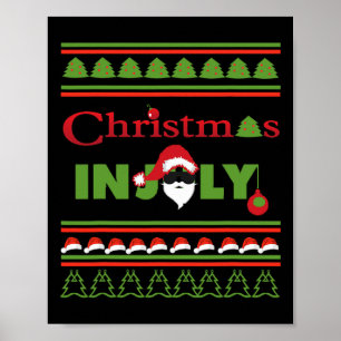 Affiche T Shirt Noël en Juillet. Sweater Noël en juillet d