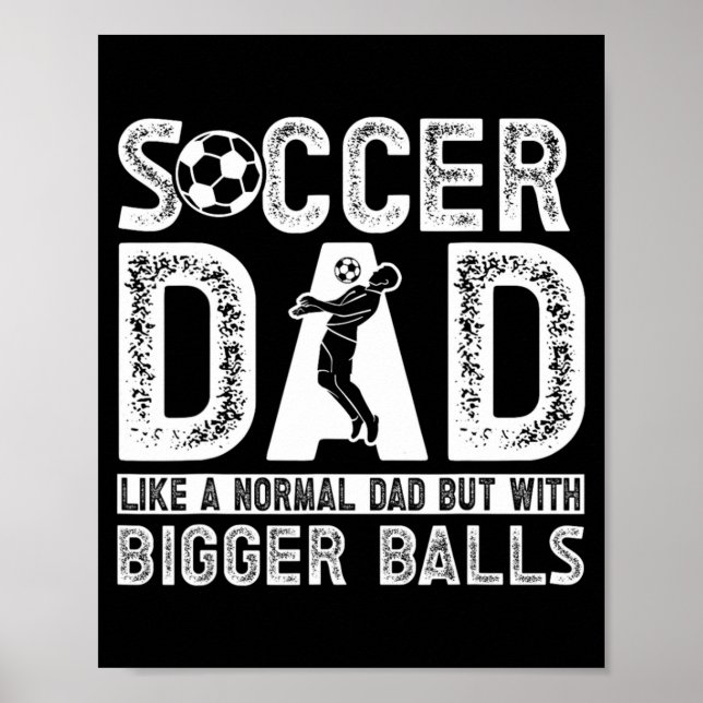 Affiche T Shirt Papa Footballeur 11  (Devant)