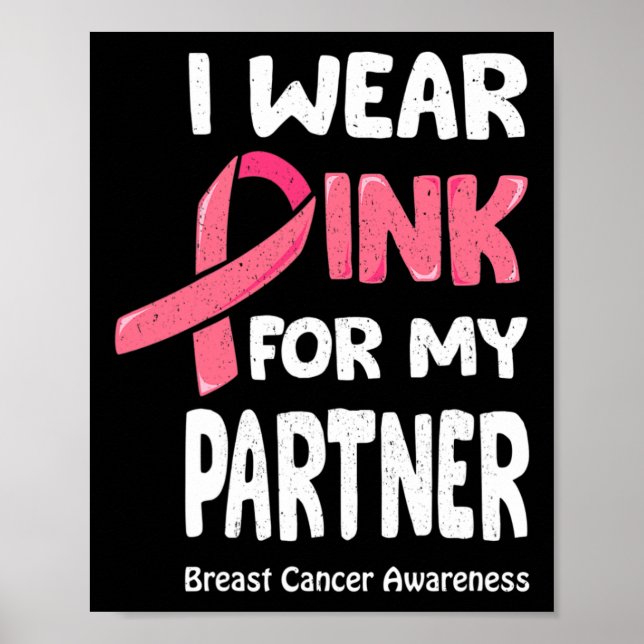 Affiche T Shirt, partenaire du cancer du sein (Devant)
