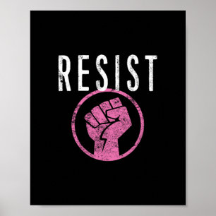 Affiche T Shirt Poing de la Résistance - Faites Partie de