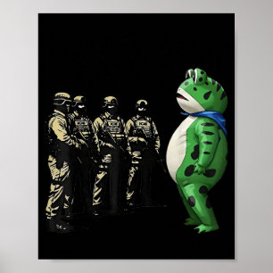 Affiche T-shirt Portland Frog Résiste Anti Glace