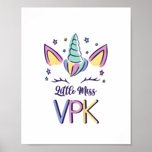 Affiche T-shirt pour fille de VPK premier jour de classe L