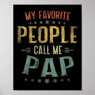 Affiche T-shirt pour hommes Mes personnes préférées m'appe