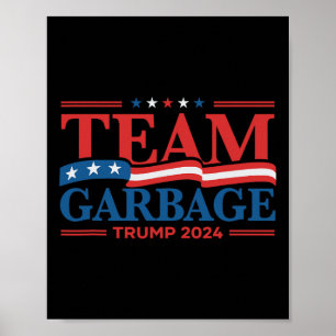 Affiche T-shirt Pour Trump 2024 Drapeau Usa Vintage