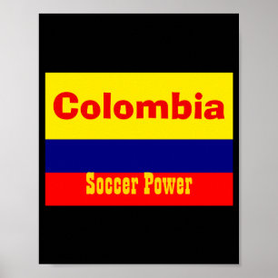 Affiche T Shirt Power Football Colombie