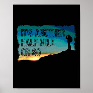 Affiche T-Shirt Randonnée Vintage C'est Encore Un Demi-Kil