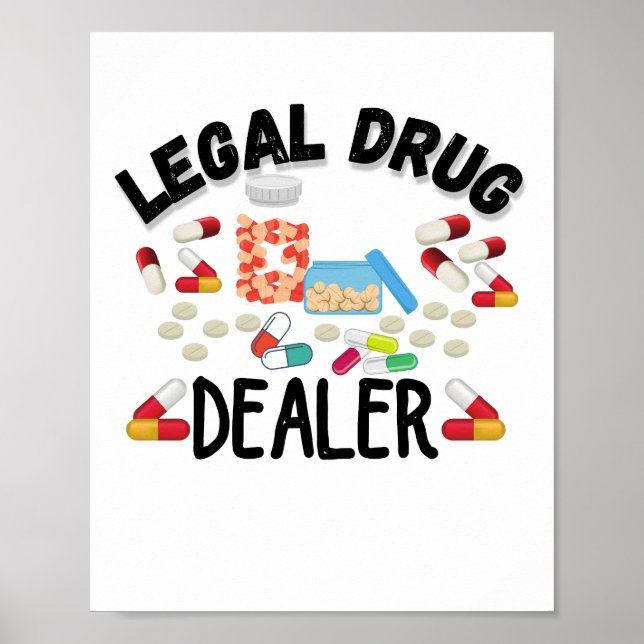 Affiche T-shirt revendeur de drogue juridique (Devant)