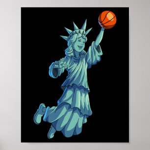 Affiche T-shirt Statue de la Liberté 4 juillet pour hommes