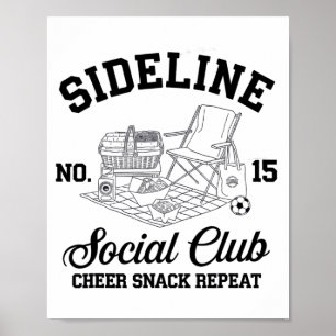 Affiche T-shirt Women Sideline Social Club Soccer Mom Game