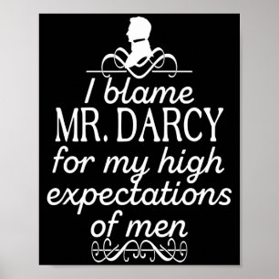Affiche T Shirte de citations drôles de Jane Austen Mr Dar