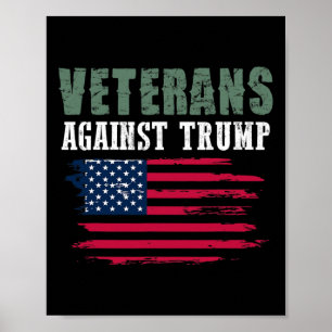 Affiche T-shirts anti-Trump - Anciens combattants contre D