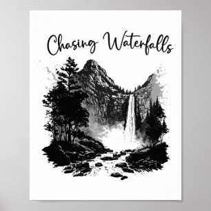 Affiche T-shirts de randonnée Randonnée à la poursuite des