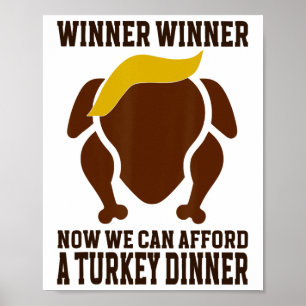 Affiche T-shirts drôles de Thanksgiving Trump pour adultes