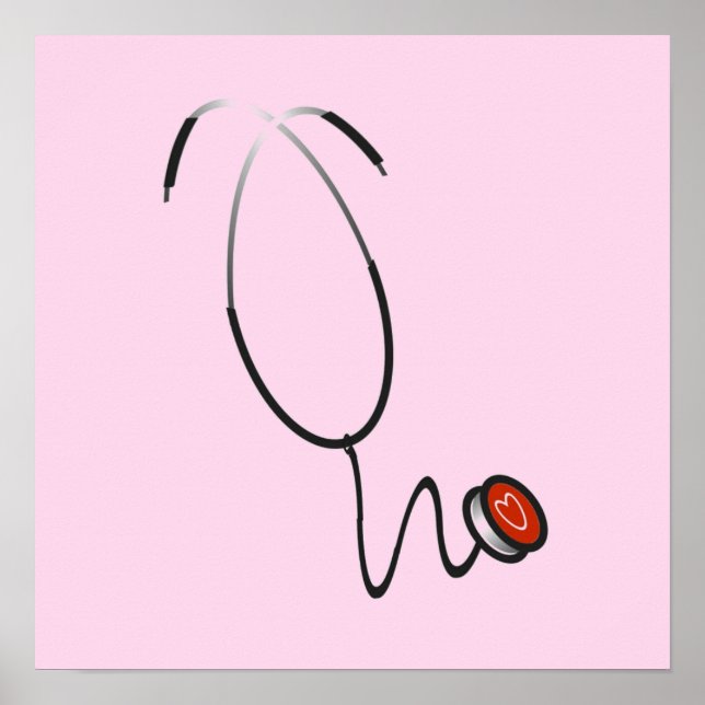 Affiche T-shirts et cadeaux de stéthoscope (Devant)