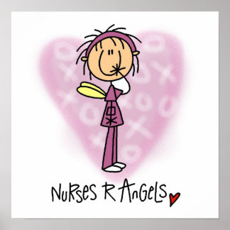 Affiche T-shirts et cadeaux des infirmières R Angels
