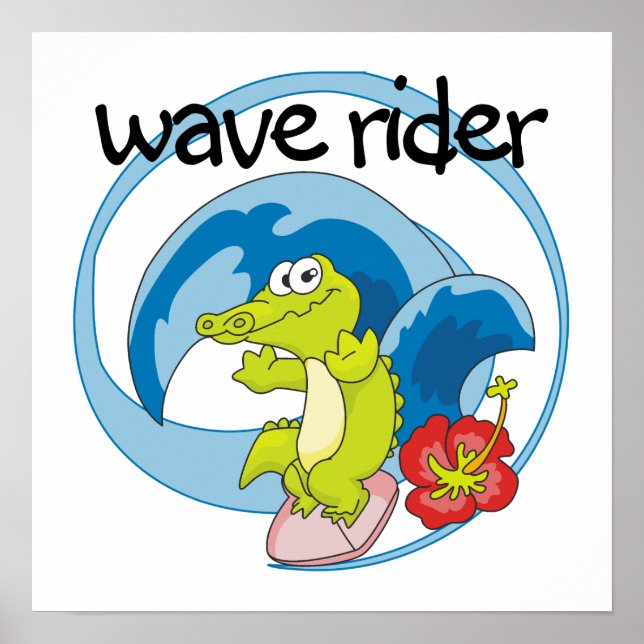 Affiche T-shirts et cadeaux Wave Rider (Devant)