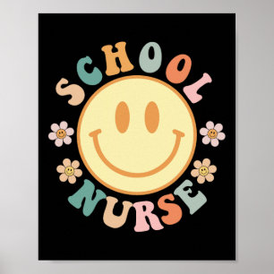 Affiche T-shirts graphiques amusants d'infirmière scolaire
