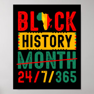 Affiche T Shirts Histoire des Noirs T Shirt Mois de l'Hist