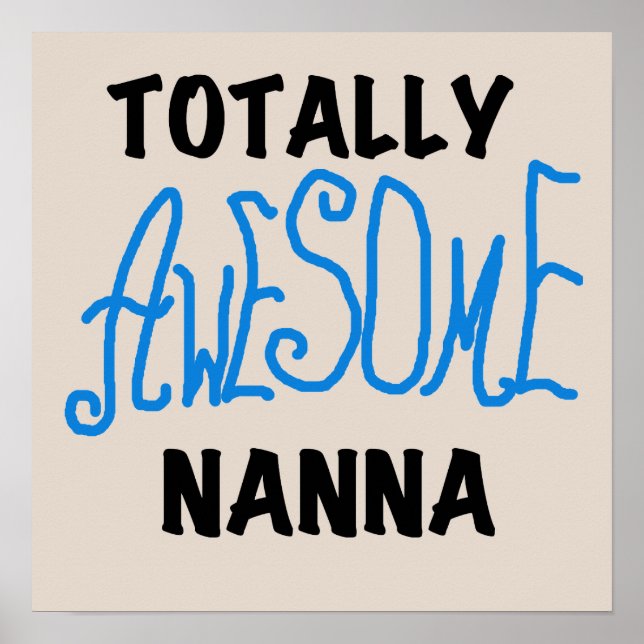 Affiche T-shirts Nanna Blue et GIfts absolument géniaux (Devant)