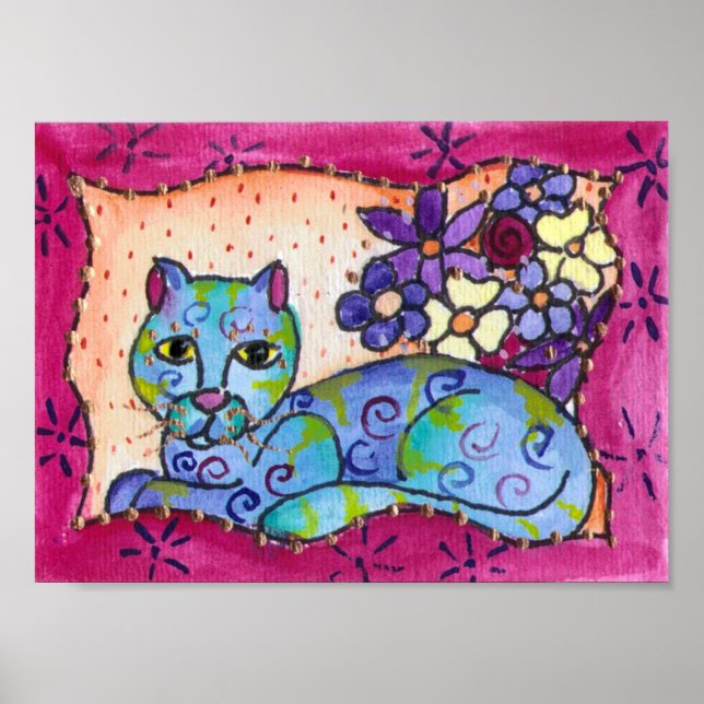 Affiche Tabby Bleu (Devant)