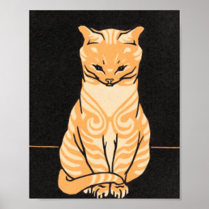 Affiche Tabby Cat - Julie De Graag