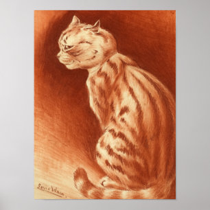 Affiche Tabby Cat par Louis Wain