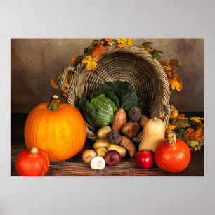 Affiche Table Bountiful Harvest