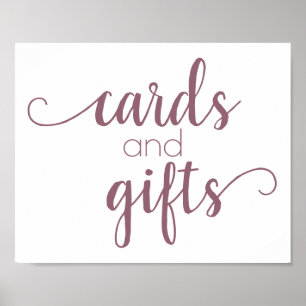 Affiche Table cadeau simple Mauve Pink N'Importe Quelle