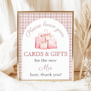 Affiche Table cadeaux Rose Fraîchement arrivée sur le marc