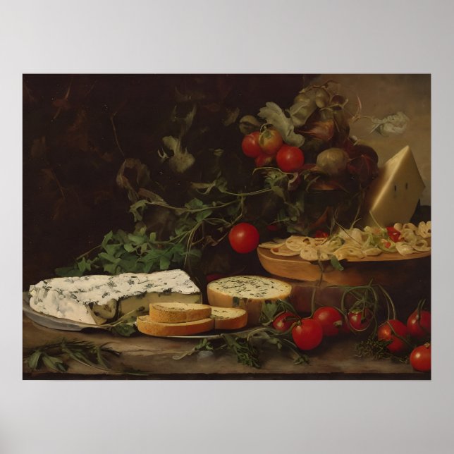 Affiche Table d'alimentation agricole - peinture de la vie (Devant)