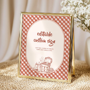 Affiche Table de Baby Shower pour couple personnalisée pou