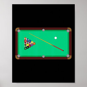 Affiche Table de billard - Cool Billard T Chemise