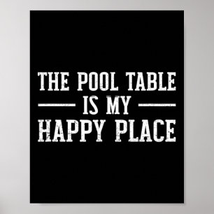 Affiche Table de billard - Lecteur de billard