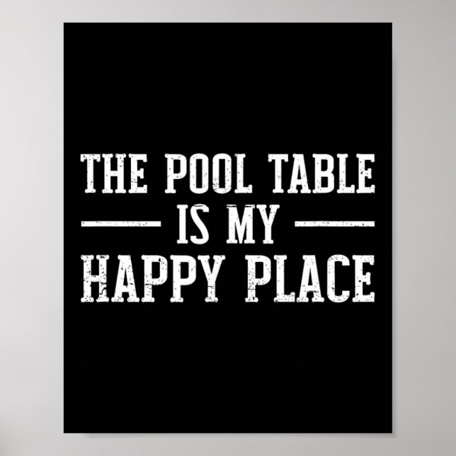 Affiche Table de billard - Lecteur de billard (Devant)