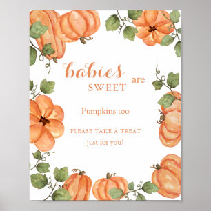 Affiche Table de douceurs Patch de citrouille