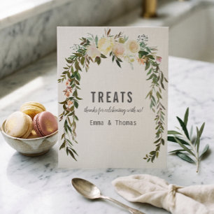 Affiche Table de friandises élégant personnalisé Lumière R